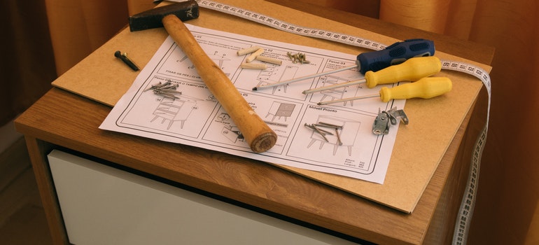 Furniture assembly tools and instructions
